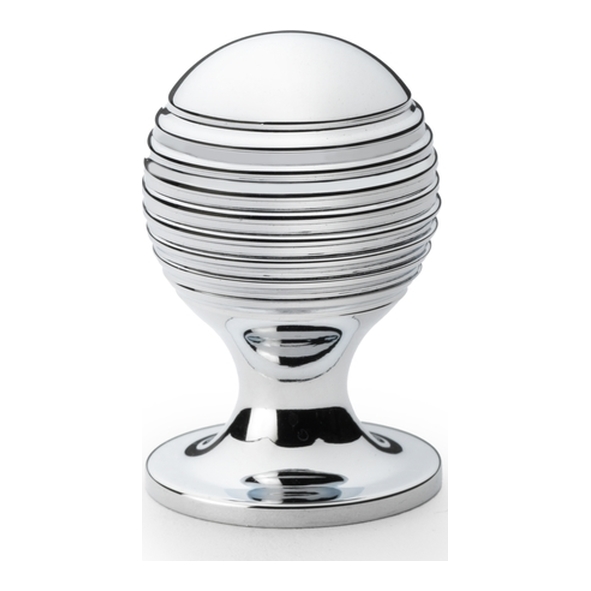 AW832-25-PC • 25mm • Polished Chrome • Alexander & Wilks Caesar Cupboard Knob on Round Rose